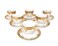 12 Pieces Cup and Saucer Set 180 ml White-Gold