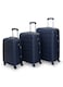 Senator Travel Bag Suitcase A207 3 Pcs Hard Casing Trolley Luggage Set Navy Blue