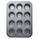 RK Non Stick Muffin Tray Baking Pan Cupcake Pan 12 Cups RNTP05 Black