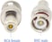 DKURVE&reg; BNC to RCA Adapter BNC Male to AV Phono Female plug Connector, CCTV Camera System（5-pack）