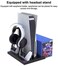 iPega 6 in 1 Game Vertical Stand Multifunctional Cooling Fan Charging Base For PS5