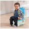 ALISSA-Portable Potty Toilet Training Seat Toilet Urinal for Kids Boys & Girls Mickey Mouse Design (White/Sky Blue)