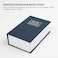 Rubik Book Safe with Combination Lock, Home Dictionary Diversion Hidden Secret Metal Safe Box for Money Jewelry Passport 18.5 x 11.5 x 5.5 cm - Navy Blue Small