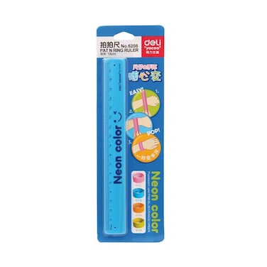 Deli 15cm Ruler PinkBlue