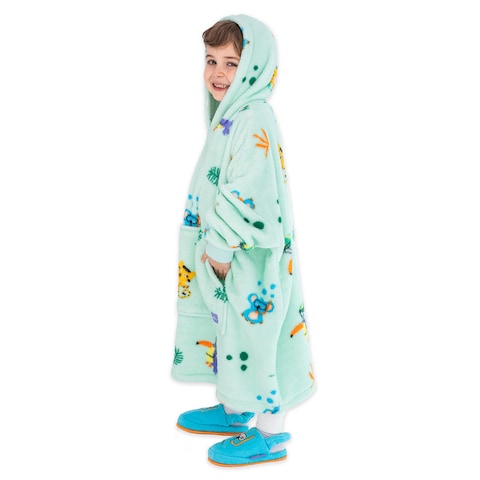 Milk&Moo Little Mermaid Wearable Blanket Hoodie Kid Boys Girls Green Milk&Moo Little Mermaid Wearable Blanket Hoodie Kid Boys Girls Green