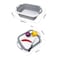 decdeal-Multifunctional folding cutting board travel portable bowl drain basket sink folding cup sink folding ice bucket gray