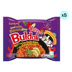 Buy Samyang Buldak Habanero Lime Hot Chicken Flavour Instant Ramen Noodles 135g Pack of 5 in UAE