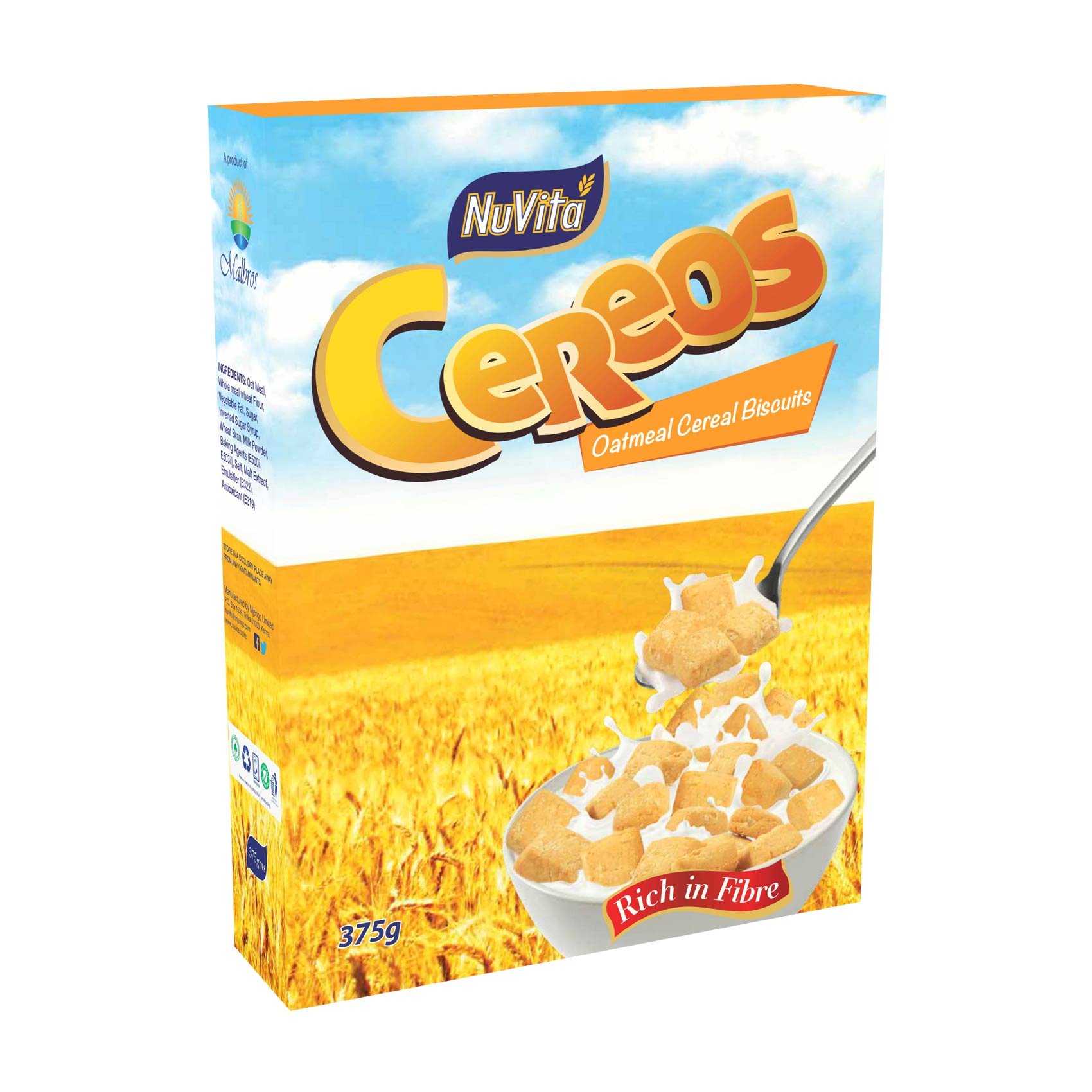 NuVita Cereos Oatmeal Cereal 375g