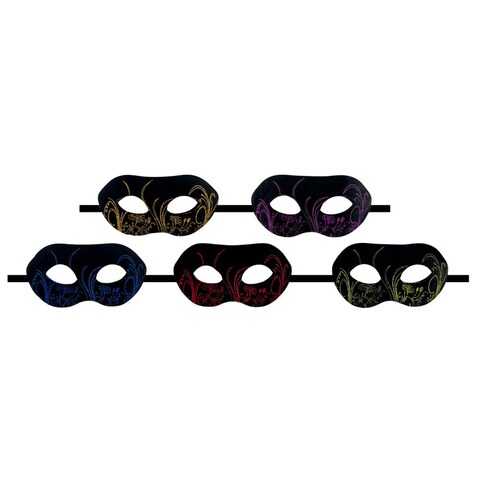 Adult Glitter Eye Mask Assorted Colours