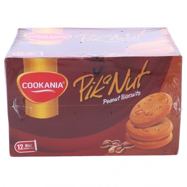 Cookania PikaNut Peanut Biscuits 12 Mini Snack Packs