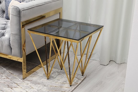 PAN Home Kitts End Table Gold