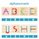 HOONEW Wooden Letter Number Sorter Puzzle Construction Activity Set Educational Preschool Geometric Board Toys Shape Color Recognition Pegboard Learning STEM Toy Gift for Toddler Boys Girls