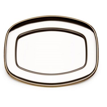 Zahran Stainless Steel Oval Serving Dish - 40 Cm - Silver