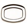 Zahran Stainless Steel Oval Serving Dish - 40 Cm - Silver