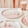 Ginger Ray Happy Birthday Paper Plates 8-Pieces- Rose Gold