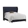 In House Roma Velvet Bed Frame - Queen - 200x150 cm - Dark Gray