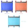 Generic-Light blue Water Resistant Beach Blanket with Corner Pockets Stakes Sand Proof Picnic Mat for Travel Camping Hiking-210x200cm