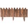 LINGWEI Decorative Wooden Garden Fence Garden Fence Stakes Wood Garden Pickets Plants Flower Bed Edging for Landscaping Wooden Garden Edging Panel Medium