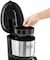Black &amp; Decker 750W 10 Cup Coffee Maker/ Coffee Machine With Glass Carafe For Drip Coffee, Silver/Black - Dcm750S-B5, 2 Years Warranty