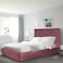 In House Alkmar Velvet Bed Frame - King - 200x180 cm - Dark Pink