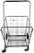 Upspirit Fold-Able Shopping Trolley Push Cart With Wheels,Folding Collapsible Grocery Storage Cart, Hand Cart For Daily Use,Black 80Kg Max Load