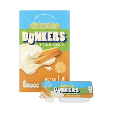 Dairylea Dunkers Cheese Snacks With Bread Sticks 172g