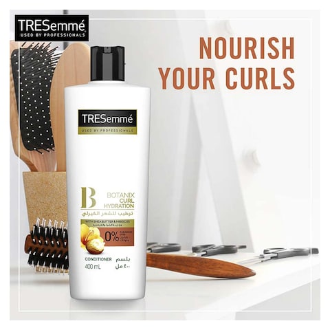 Tresemme Conditioner Botanix Natural For Curl Hydration With Shea Butter And Hibiscus - 400ml