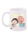 Bp Chibi Maruko Printed Mug White/Blue/Black Standard Size