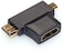 HDMI FEMALE TO MINI HDMI  MALE/ MICRO HDMI MALE ADAPTER - STEK HIGH QUALITY CONNECTORS
