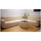 Six Seater Stretchable L Shape Sofa Cover Cream 4 to 5.8 Meter