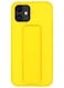 FOCUS Finger Grip Holder and standing cover with Car Magnetic Multi-function Shockproof Protective Case Cover For iphone 11 Yellow