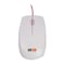 2B MO16W Wired Optical Mouse - Pink/White