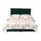 In House Le&oacute;n Velvet Bed Frame - King - 200x180 cm - Dark Green