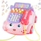 Kimery Baby Phone Toy, Baby Toy Cartoon Piano Music Light Children Pretend Phone, Kids Cell Girl With Parent-Child Interactive Gift Game Boy Early Education Pink