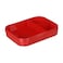 M Design Lunch Box - 2.1 Liter - Black and Red Color