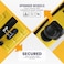 STARGOLD ABS+PC Spinner Wheels Trolley Single Luggage Number Lock Smart Carry On Suitcase 20 Inches