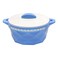 Selvel Diamond Casserole Blue And White 1L