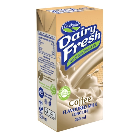 Brookside Dairy Fresh Coffee Flavoured Milk 250ml - Long Life
