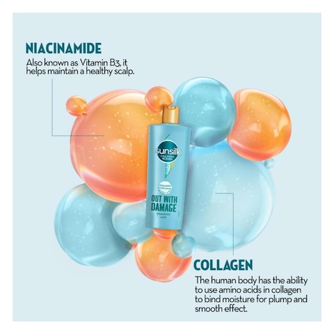 Sunsilk Out With Damage Shampoo - 350ml