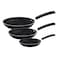 Tramontina Frying Pan Set Black 3 PCS