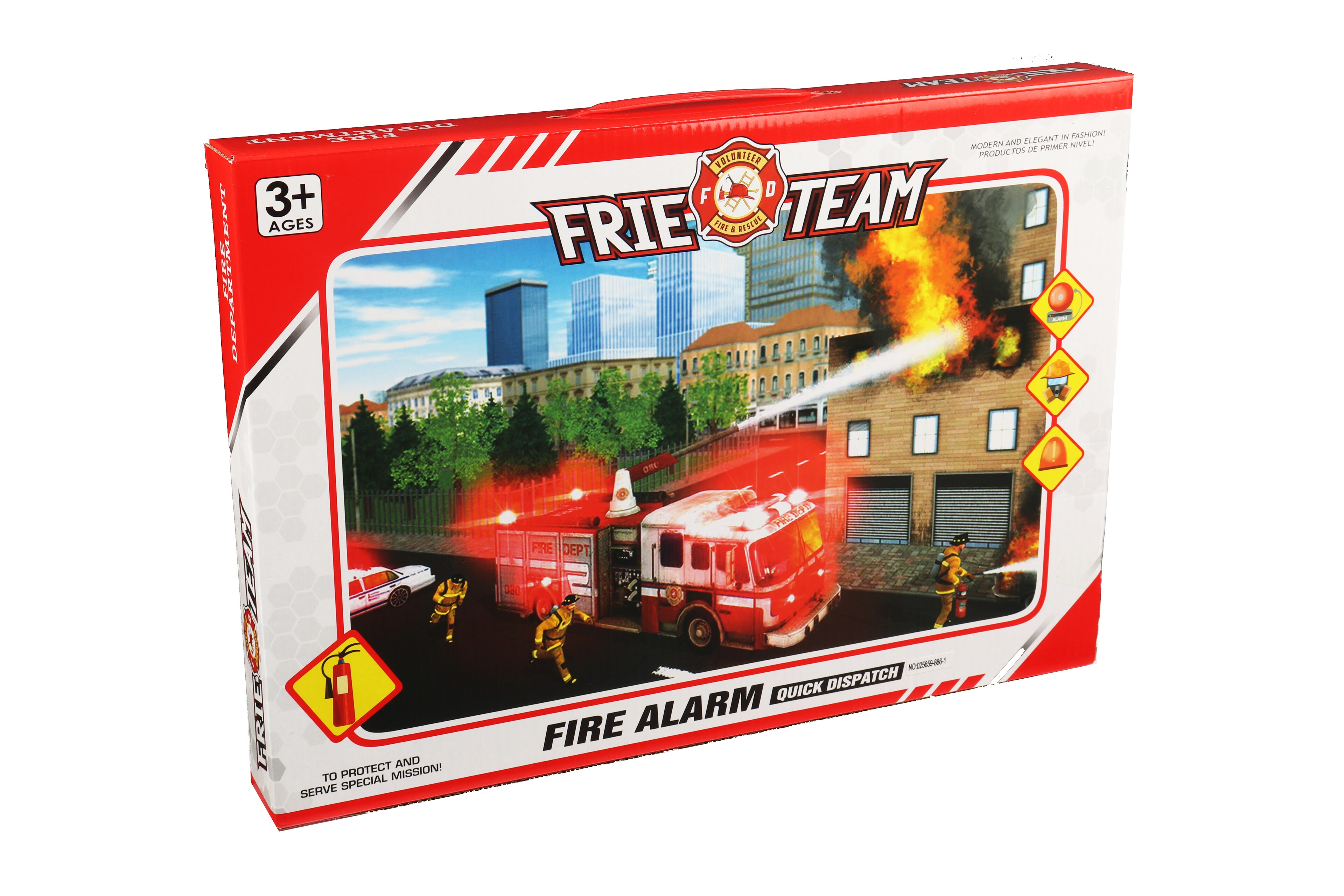 Buy MK Fire Engnee Pull Back Play, Fire Set Toys Online | Carrefour UAE