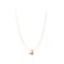 Aiwanto Necklace Rose Gold Neck Chain With Heart Shape Pendant Elegant Necklace Beautiful Gift Womens Girls Necklace