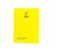 FOUR LINE HARD COVER NOTEBOOK A5 SIZE 100 SHEET 22X16CM  YELLOW