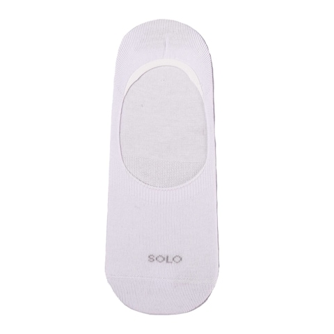 Solo Basic Invisible Socks For Men - White