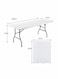 Adjustable Folding Table Portable Plastic Picnic Party Camping Table Indoor Outdoor, Size 180X74X74CM