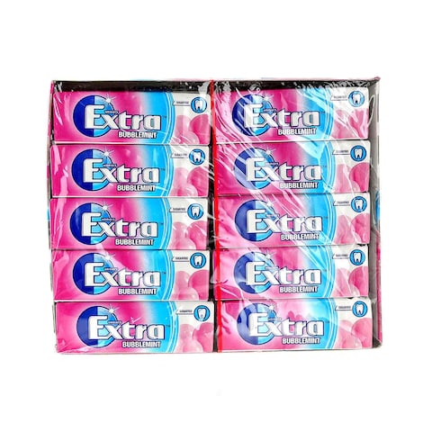 Wrigley&#39;s Extra Gum Bubblemint, 30 x 10 pellets