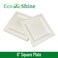 EcoShine  6-INCH Square Plates - 100% Natural, Biodegradable, Compostable, Ecofriendly, Safe &amp; Hygienic Disposable Bagasse Plate (Pack of 250 plates)