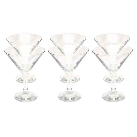 Lihan Plain Design Wine Glass, Transparent, - Set Of 6 Pcs(150ML)