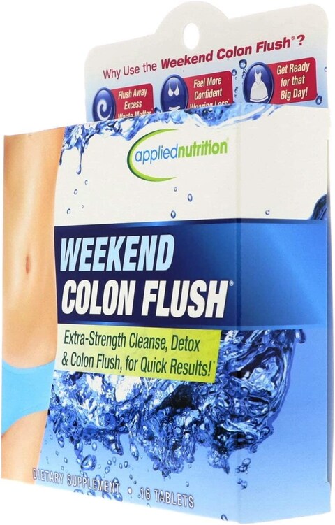 Applied Nutrition Weekend Colon Flush, 3 Days Colon Clean Program,16 Tablets