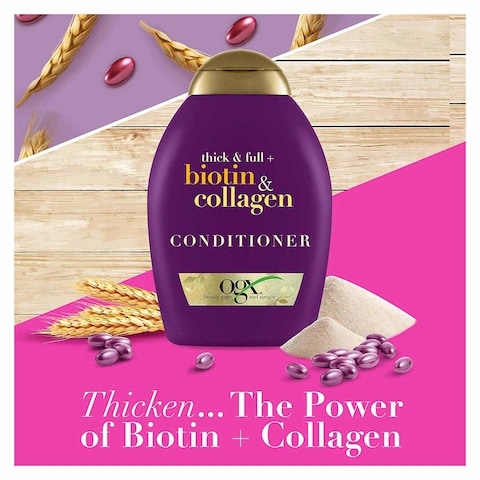 Ogx Thick and Full Plus Biotin and Collagen Conditioner - 385ml
